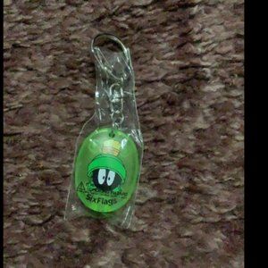 Six Flags Marvin the Martian Laser Pointer Keychain